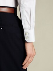 Charles Tyrwhitt White SF Cutaway Collar Non-Iron Twill Shirt - Image 3 of 6