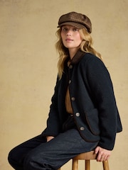 Neutral Houndstooth - Joules Elvaston Tweed Hat - Bilde 3 av 7