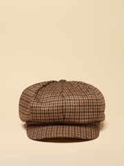 Neutral Houndstooth - Joules Elvaston Tweed Hat - Bilde 4 av 7