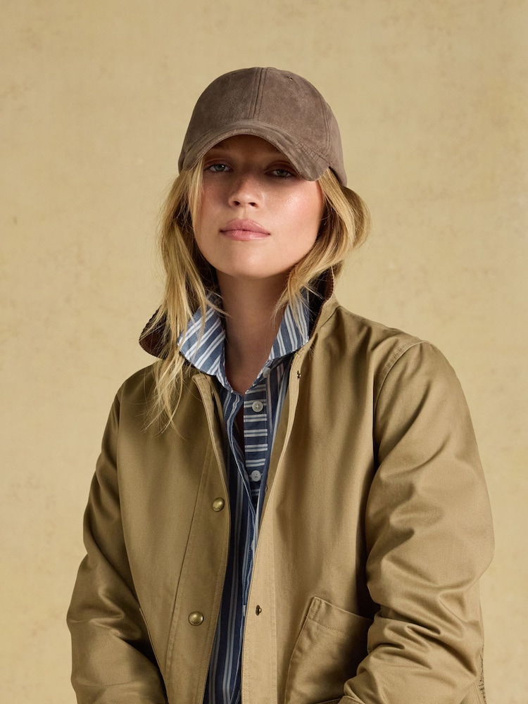 Joules Campbell Mocha Brown Suedette Baseball Cap - Image 1 of 6 Joules Campbell Mocha Brown Suedette Baseball Cap - Image 1 of 6