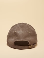 Joules Campbell Mocha Brown Suedette Baseball Cap - Image 5 of 6