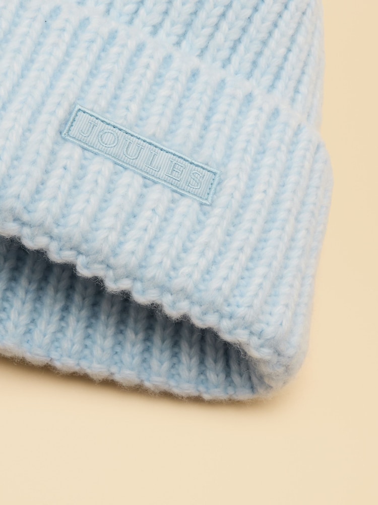 Joules Chunky Blue Knitted Beanie - Image 6 of 6 Joules Chunky Blue Knitted Beanie - Image 6 of 6