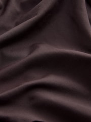 Marron chocolat - Maillot de bain à volants plongeants - Image 12 de 12