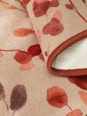 Orange Washable Autumnal Leaf Doormat - Image 3 of 5