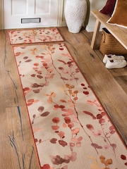 Orange Washable Autumnal Leaf Doormat - Image 4 of 5