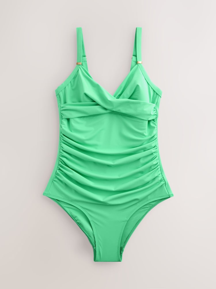 Navy/Green,Green Animal Tummy Control Swimsuits 3 Pack - Image 2 of 7 Navy/Green,Green Animal Tummy Control Swimsuits 3 Pack - Image 2 of 7