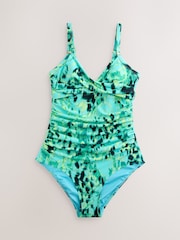 Navy/Green,Green Animal Tummy Control Swimsuits 3 Pack - Image 3 of 7