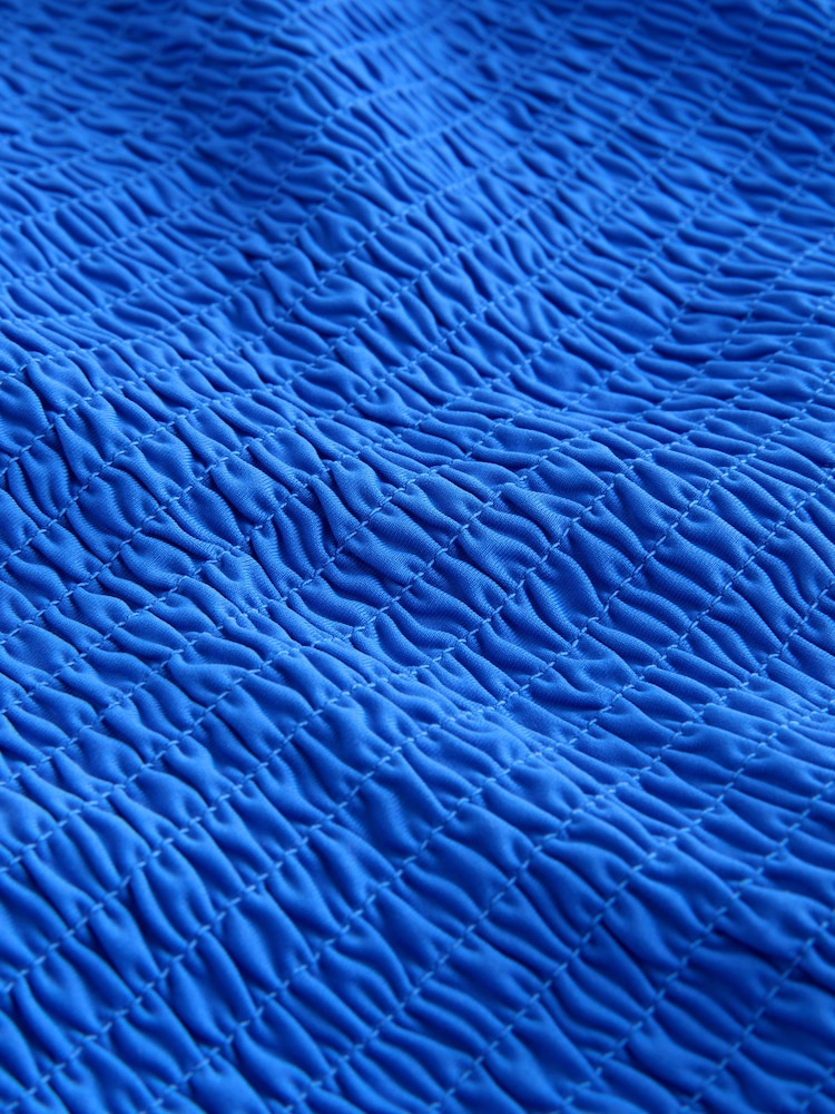 Cobalt Blue Shirred Bandeau Tummy Control Tankini Top - Image 6 of 6 Cobalt Blue Shirred Bandeau Tummy Control Tankini Top - Image 6 of 6