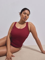 Beerenrot - F-K Scoop Crinkle Swimsuit - Bild 2 von 8