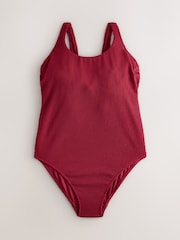 Beerenrot - F-K Scoop Crinkle Swimsuit - Bild 5 von 8