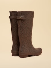 Joules Printed Leopard Adjustable Tall Wellies - Image 3 of 6
