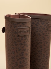 Joules Printed Leopard Adjustable Tall Wellies - Image 6 of 6