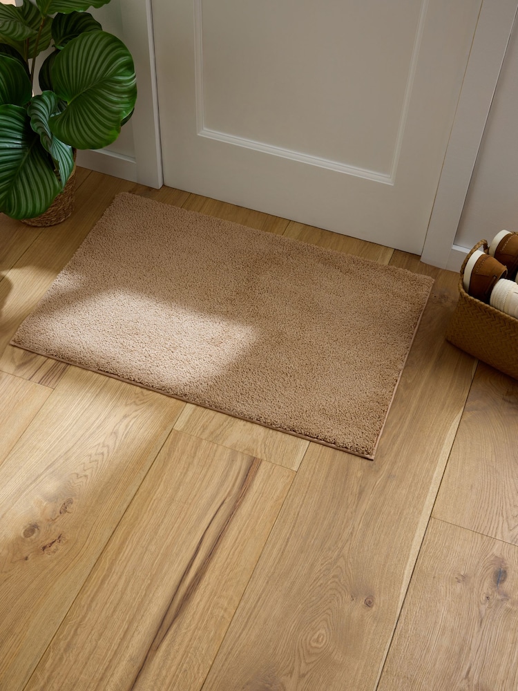 Natural Cosy Washable Shaggy Doormat - Image 2 of 6