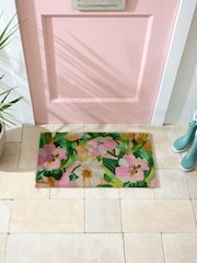 Multi Bright Floral Coir Doormat - Image 3 of 5