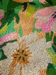 Multi Bright Floral Coir Doormat - Image 4 of 5