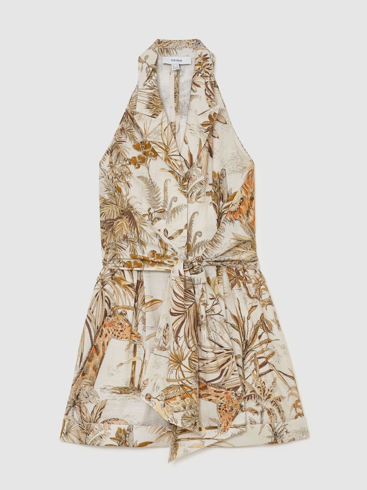 Reiss Neutral Estelle Playsuit - Image 2 of 7 Reiss Neutral Estelle Playsuit - Image 2 of 7