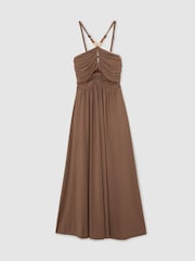 Reiss Taupe Brown Eloise Dresses - Image 2 of 7