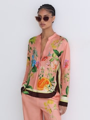 Reiss Pink Milos Top - Image 4 of 6