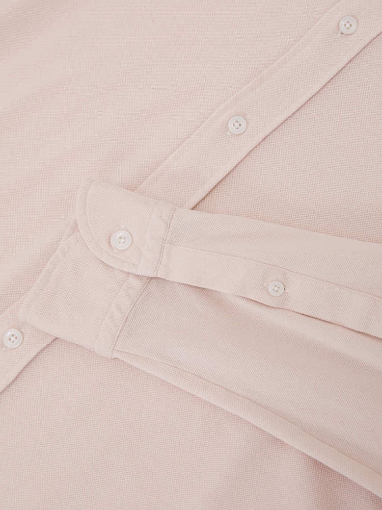 Reiss Stone Dasilva Cotton-Piqué Garment-Dyed Shirt Regular-Fit - Image 7 of 7 Reiss Stone Dasilva Cotton-Piqué Garment-Dyed Shirt Regular-Fit - Image 7 of 7