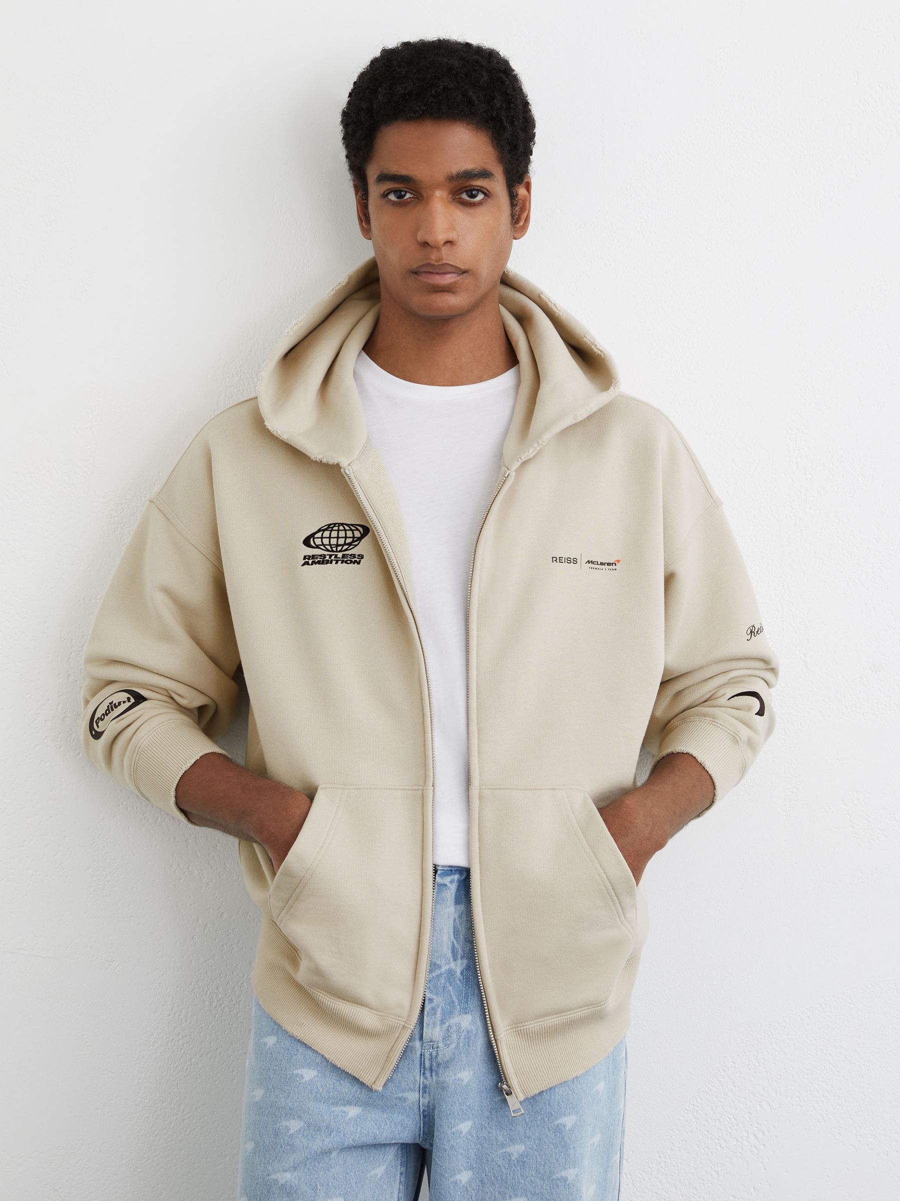 Buy McLaren Racing Zip-Through Hoodie Unisex-Fit from Next USA