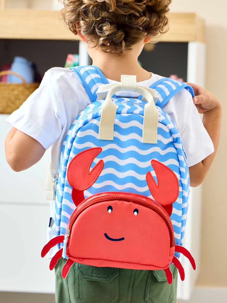 JoJo Maman Bébé Crab Appliqué Backpack - Image 1 of 6