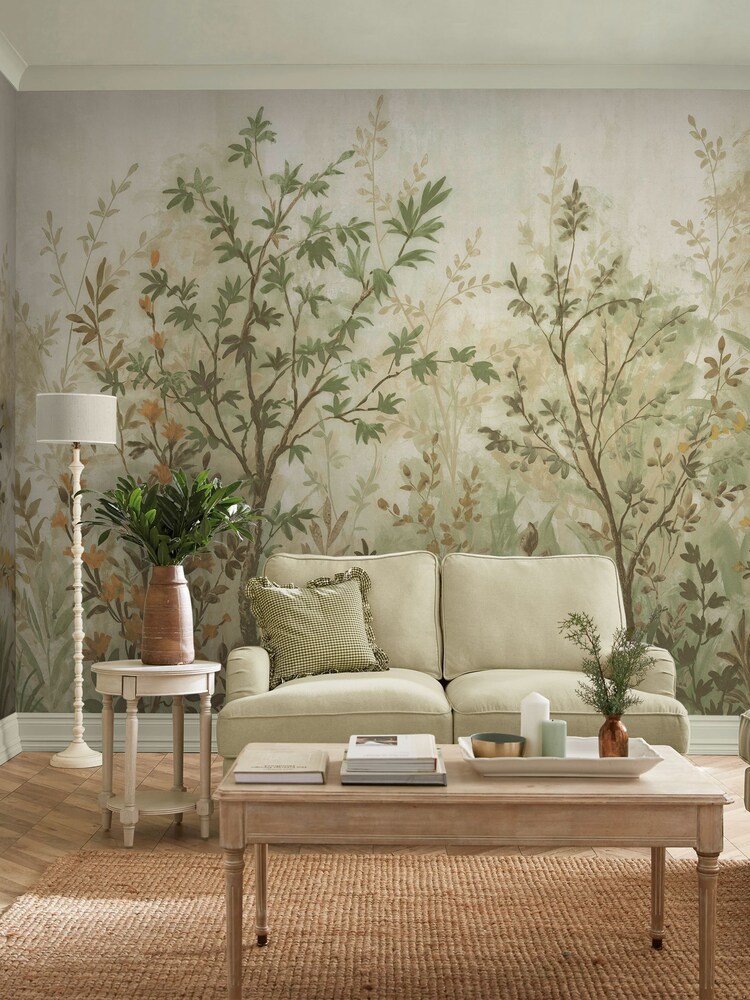 Graham & Brown Sage Forest in Bloom Fixed Size Mural 4m x 2.5m - Image 1 of 2 Graham & Brown Sage Forest in Bloom Fixed Size Mural 4m x 2.5m - Image 1 of 2