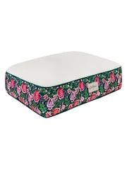 Cath Kidston Green and White and Pink Dolly Rose Small Medium Mattress - Image 2 of 4