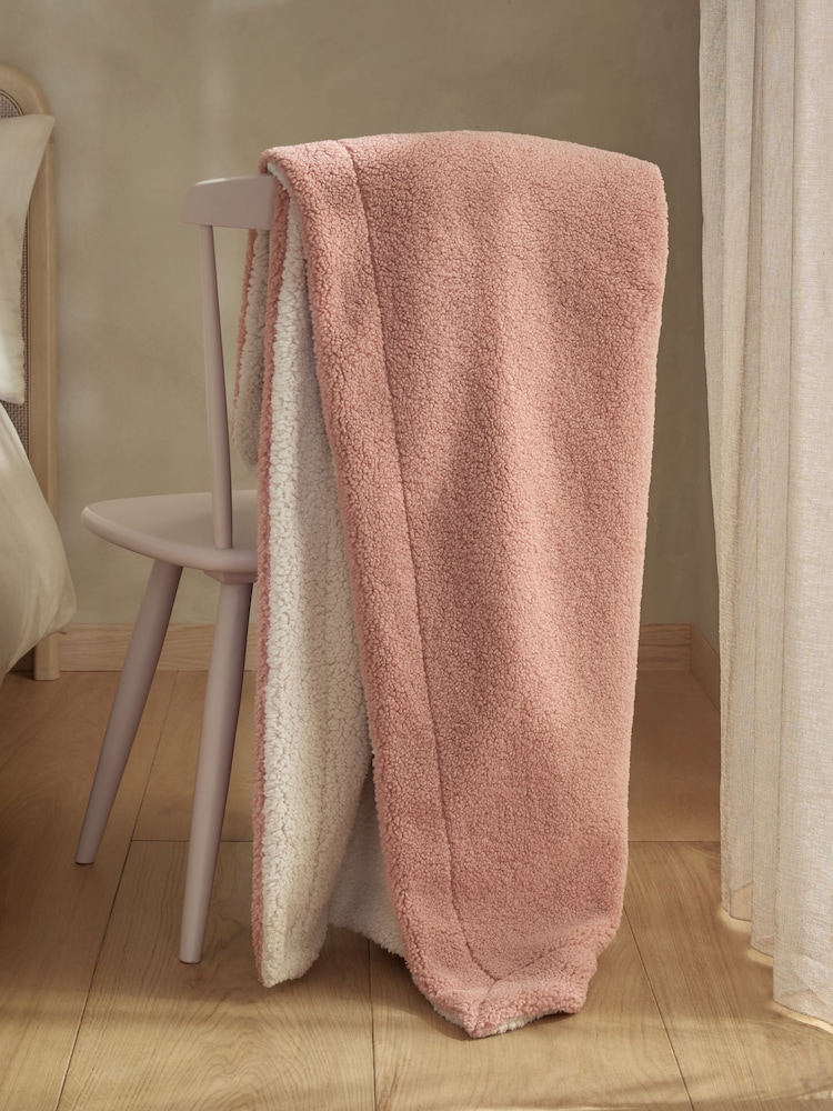 Pink Borg Throw Fleece - Image 1 of 5