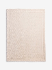 Ivory Textured ZigZag Throw - Image 6 of 7