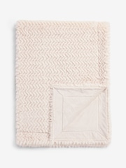 Ivory Textured ZigZag Throw - Image 7 of 7