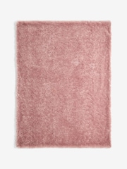 Pink Faux Fur Shearling Throw - Image 5 of 6