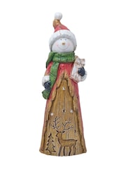 Widdop Brown LED Christmas Snowman with Lights - Image 5 of 5