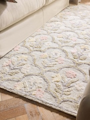 Multi Floral Tile Rug - Image 2 of 5