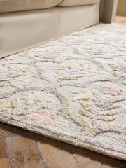 Multi Floral Tile Rug - Image 3 of 5