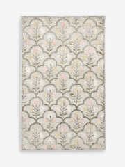 Multi Floral Tile Rug - Image 5 of 5