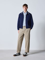 Navy Funnel Neck Zip Through Jacket - Image 2 of 11