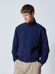 Navy Funnel Neck Zip Through Jacket - Image 3 of 11