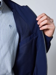 Navy Funnel Neck Zip Through Jacket - Image 6 of 11