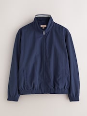 Navy Funnel Neck Zip Through Jacket - Image 8 of 11