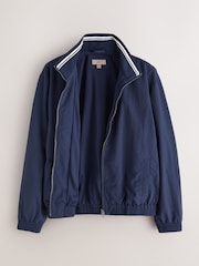 Navy Funnel Neck Zip Through Jacket - Image 9 of 11