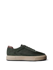 Calvin Klein Green Premier - Leather Signature Trainers - Image 1 of 6