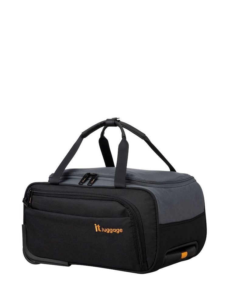 IT Luggage Black Duo-Tone Trolley Bag - Image 2 of 6 IT Luggage Black Duo-Tone Trolley Bag - Image 2 of 6