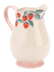 Cath Kidston Pink Raspberry Ceramic Pitcher Jug Vase - Image 3 of 3