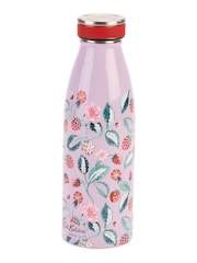 Cath Kidston Pink Raspberry Stainless Steel Water Bottle 460ML - Image 2 of 2