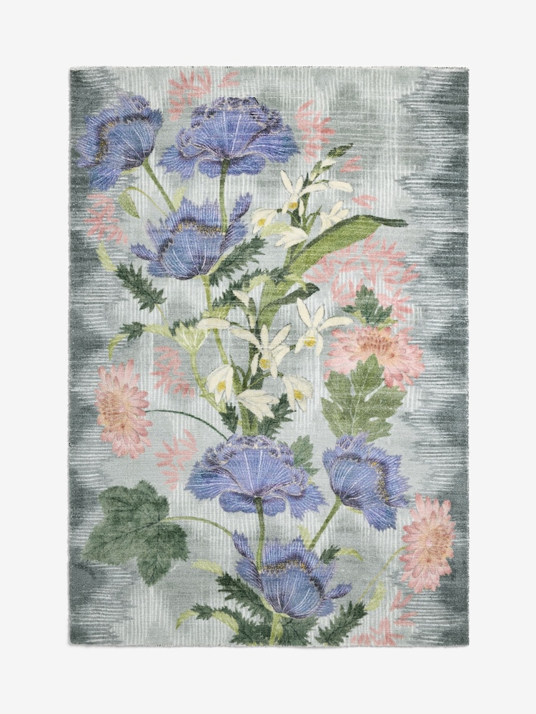 Multi Kew Collection Floral Rug - Image 4 of 4 Multi Kew Collection Floral Rug - Image 4 of 4