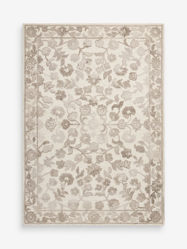 Natural Country Floral Rug - Image 5 of 5 Natural Country Floral Rug - Image 5 of 5