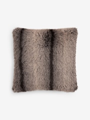 Brown Alaska Faux Fur Cushion - Image 3 of 4