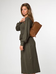 Pure Luxuries London 'Cleo' Leather Evening Brown Handbag - Imagen 2 de 3