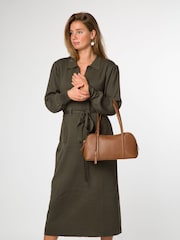 Pure Luxuries London 'Cleo' Leather Evening Brown Handbag - Imagen 3 de 3