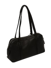 Pure Luxuries London 'Cleo' Leather Evening Black Handbag - Image 3 of 8